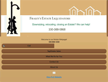 Tablet Screenshot of fraleysestateliquidators.com
